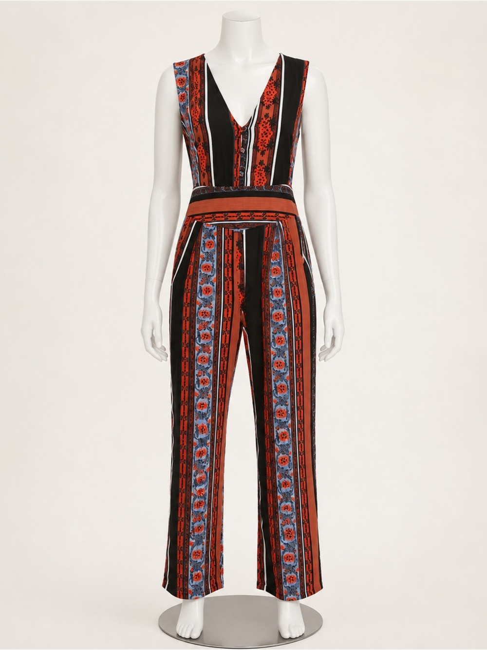 Free People All Shook Up Jumpsuit Size 12 - Picture 1 of 6